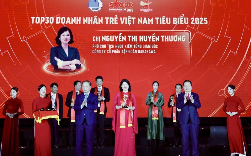 Tổng giám đốc Nagakawa được vinh danh Doanh nhân trẻ Việt Nam tiêu biểu