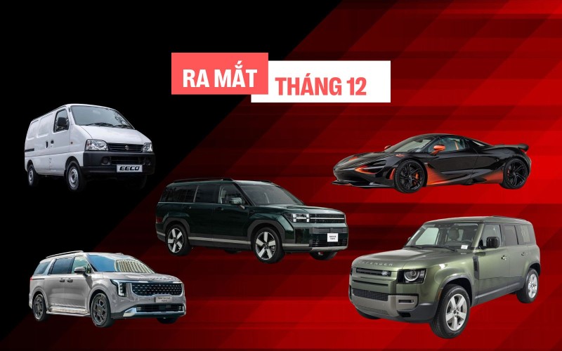 Điểm danh loạt xe ra mắt Việt Nam tháng cuối năm: Trải dài nhiều phân khúc, có cả siêu xe, thêm một mẫu tải van lần đầu xuất hiện