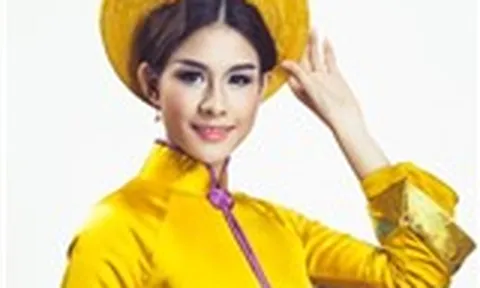 Cận cảnh 3 bộ áo dài Hương Trâm diện tại Miss International