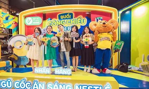 Nhãn hàng Ngũ cốc ăn sáng Nestlé tổ chức sự kiện ra mắt bộ phim Kẻ đánh cắp mặt trăng 4 (Despicable me 4) tại Việt Nam