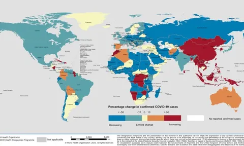 COVID-19: Màu đỏ lan đến Trung Quốc, Đông Nam Á tăng mạnh