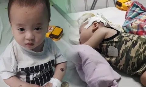 Con 14 tháng bệnh nặng cần 1,5 tỷ ghép tủy, bố bật khóc 'cả đời phụ hồ không đủ'