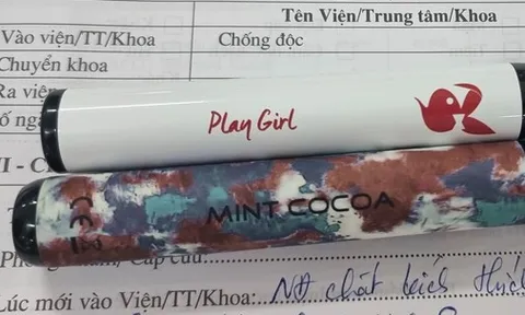 Nam, nữ thanh niên nguy kịch do ngộ độc thuốc lá điện tử trộn ma tuý mới