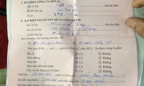 Con nguy kịch, người cha nghèo bấm bụng thuê xe cấp cứu giá "cắt cổ"