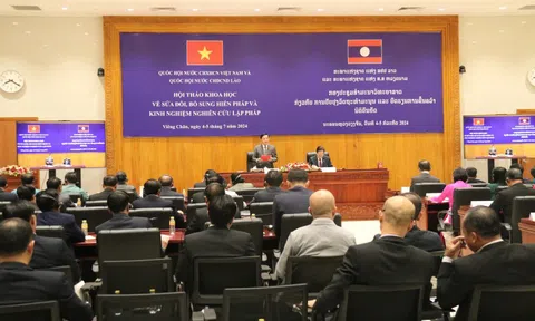Quốc hội Việt Nam và Quốc hội Lào tổ chức Tọa đàm khoa học về sửa đổi, bổ sung Hiến pháp