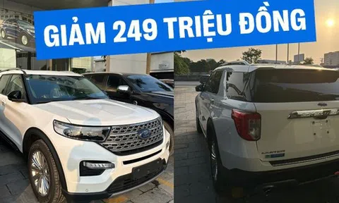 Muốn mua Ford Explorer 'giá rẻ' thì đây là một lựa chọn: Giá giảm 249 triệu, thực tế còn 1,85 tỷ, đã đổi động cơ, thêm bảo hành