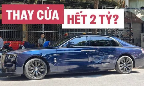 Tranh cãi về chi phí thay cửa cho chiếc Rolls-Royce Ghost bị tai nạn: CĐM đồn mất 2 tỷ, người trong nghề nói chỉ tốn khoảng 300 triệu