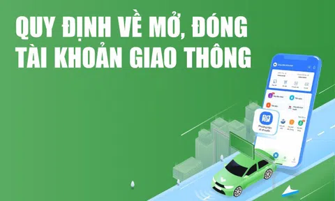 Infographics: Quy định về mở, đóng tài khoản giao thông