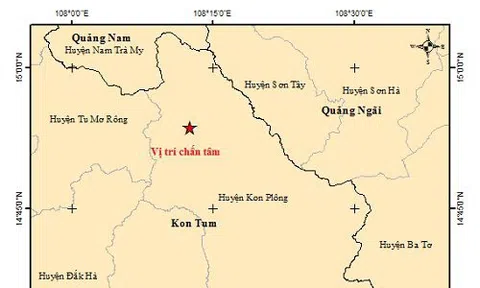 8 trận động đất liên tiếp xảy ra tại Kon Tum trong sáng 7/10