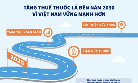 Tổ chức Y tế Thế giới đề xuất tăng thuế thuốc lá đến năm 2030 vì Việt Nam vững mạnh hơn