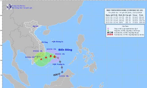 Bão số 10 hình thành trên biển Đông, miền Trung mưa rất lớn