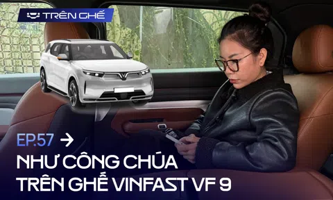 Nội thất VinFast VF 9 qua góc nhìn bạn gái chủ xe: ‘3 hàng ghế, cốp đều thoải mái, lên Trạm Tấu cũng không mệt’