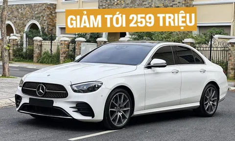 Mercedes-Benz E-Class giảm giá gần 260 triệu đồng, còn từ 2,09 tỷ đồng nhưng vẫn cao hơn BMW 5-Series