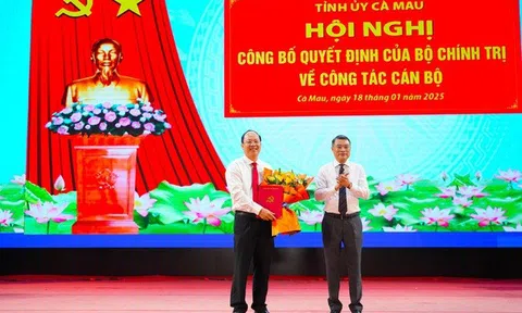 Ông Nguyễn Hồ Hải làm Bí thư Tỉnh ủy Cà Mau