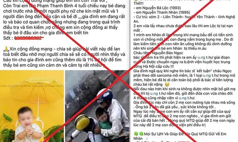 Cảnh báo lừa đảo trên mạng bằng hình thức kêu gọi từ thiện