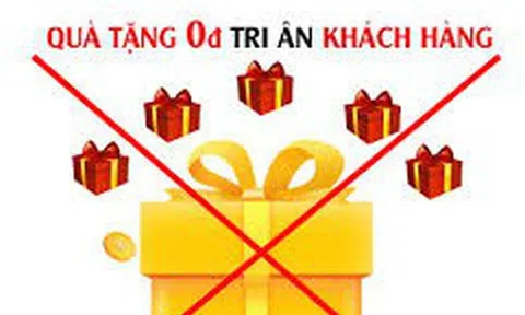 Lừa đảo qua “quà tặng tri ân khách hàng trị giá 0 đồng”