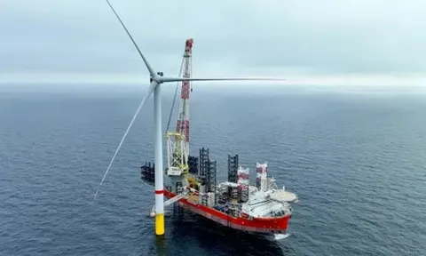 Trang trại điện gió ngoài khơi 960MW đạt cột mốc quan trọng