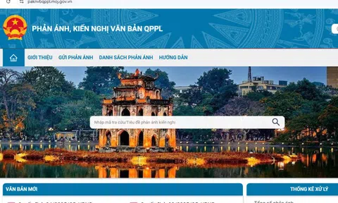 Vận hành thử nghiệm hệ thống tiếp nhận phản ánh về văn bản quy phạm pháp luật