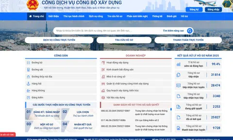 Bộ Xây dựng: 100% TTHC liên quan đến doanh nghiệp được thực hiện trực tuyến, thông suốt