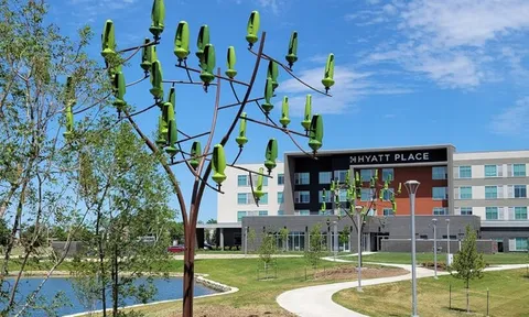 Sức mạnh đáng kinh ngạc của turbine điện gió siêu nhỏ Aeroleaf