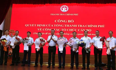 Công bố các quyết định về công tác cán bộ tại Thanh tra Chính phủ