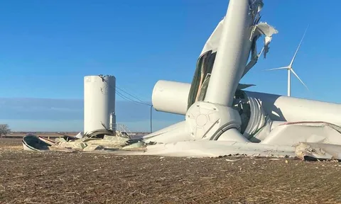 Sự cố bí ẩn “hạ gục” turbine tại trang trại điện gió 355MW