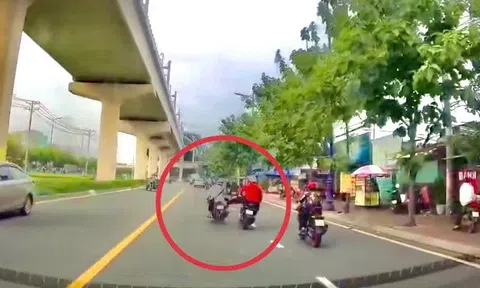 Đã xác định được nam thanh niên đạp ngã xe người đi đường