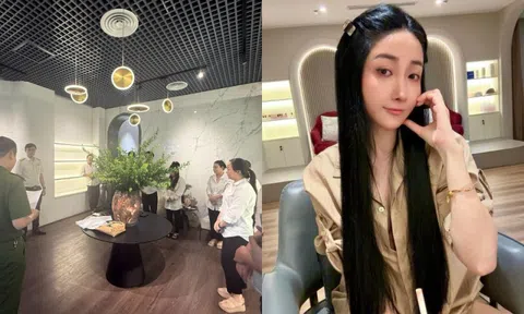 Cận cảnh cửa hàng tại trung tâm Hà Nội của Tiktoker Vũ Hồng Phúc "Cún Bông" vào thời điểm bị khám xét