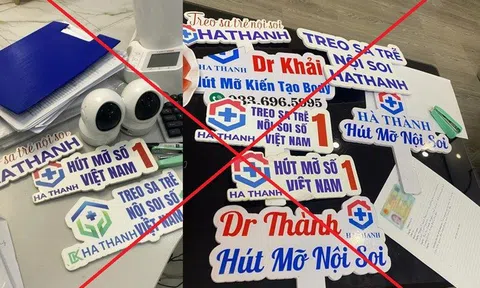 Phát hiện cơ sở thẩm mỹ "chui" mạo danh Bệnh viện Hà Thành