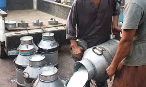 Đột kích một nhà máy, công an triệt phá đường dây sản xuất sữa giả từ hóa chất, tịch thu máy trộn công nghiệp, dầu thực vật kém chất lượng và hàng trăm lít nước bẩn