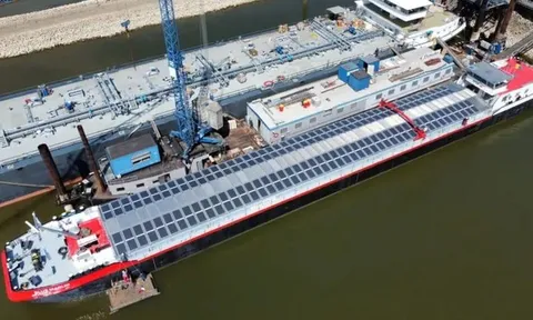 Gia tăng sức mạnh cho tàu chở hàng với 192 tấm pin năng lượng mặt trời