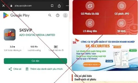 Đầu tư chứng khoán trên ứng dụng SKSVIP, 3 người chơi mất 3,5 tỷ đồng