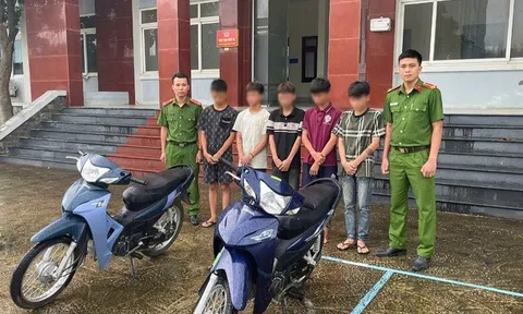 Bắt nhóm thiếu niên gây ra hàng loạt vụ trộm xe máy