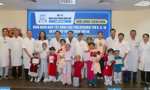 Bệnh viện Trung ương Huế: Thêm 4 bệnh nhi xuất viện nhờ kỹ thuật ghép tủy
