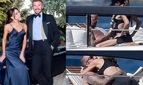 Đỏ mặt với loạt ảnh thân mật của David Beckham và Victoria tuổi 50 bị paparazzi "tóm gọn"