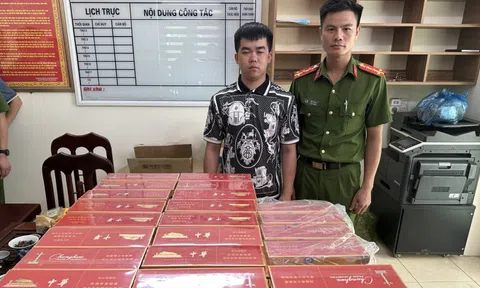 Bắt giữ đối tượng vận chuyển trái phép thuốc lá số lượng lớn