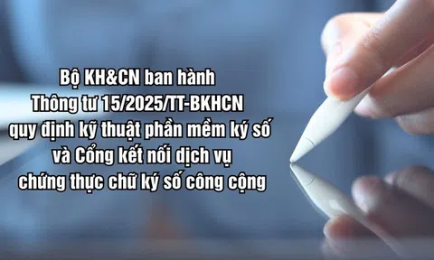 Bộ KH&CN ra quy định kỹ thuật phần mềm ký số và cổng kết nối
