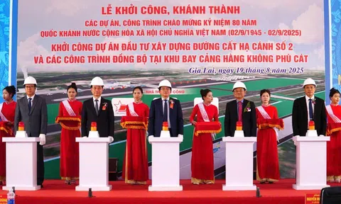 Khởi công đường cất hạ cánh số 2 Cảng hàng không Phù Cát tại tỉnh Gia Lai