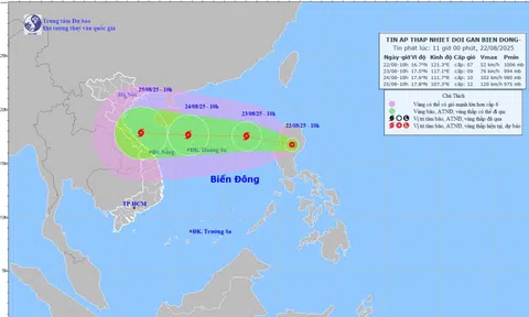 Dự báo ATNĐ mạnh lên thành bão số 5, phạm vi ảnh hưởng rộng