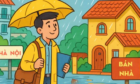 Mưa gió ngập nhiều nơi ở Hà Nội: Đi xem nhà lúc này mới là chuẩn nhất, đừng chỉ đi xem vào ngày đẹp trời