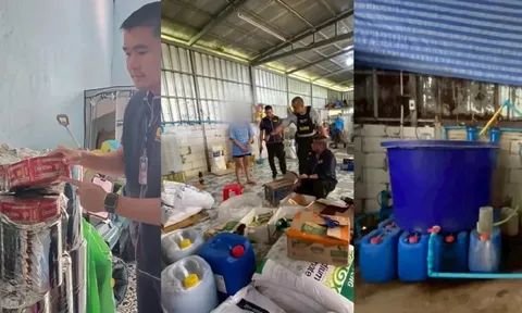 Một trung tướng chỉ huy cuộc đột kích, tóm gọn đường dây sản xuất nước tương, cà phê giả quy mô lớn, tịch thu hơn 75.000 sản phẩm sắp tung ra thị trường