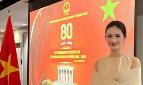 Hoa hậu Ý Nhi rạng rỡ, tự hào dự lễ kỷ niệm 80 năm Quốc khánh tại Úc