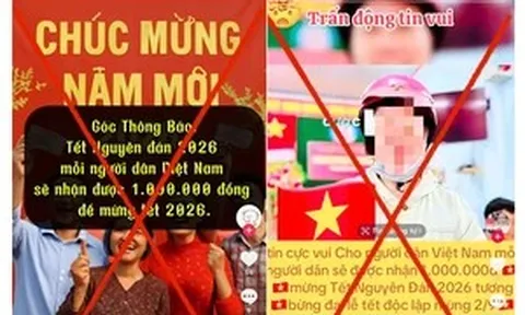 'Chính phủ tặng tiền dịp Tết nguyên đán 2026 cho người dân' là tin giả