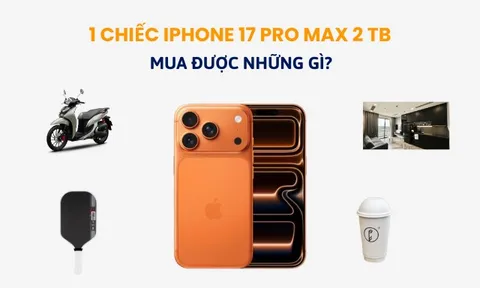 iPhone 17 Pro Max 2 TB giá gần 64 triệu đồng: bằng 1 chiếc Honda SH Mode, đủ tiền uống trà sữa vài năm