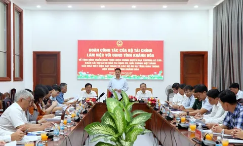 Bộ Tài chính làm việc với Khánh Hòa về công tác GPMB cho dự án nhà máy điện hạt nhân
