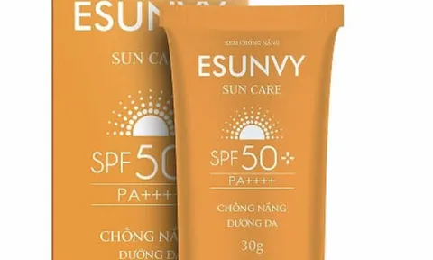 Chỉ số chống nắng thấp hơn thực tế, loạt lô kem Esunvy bị đình chỉ lưu hành