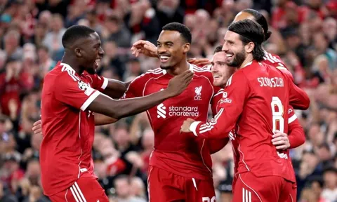 Trang mới của Liverpool tại Champions League