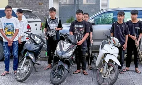 Bắt nhóm thiếu niên táo tợn chặn đường đánh người cướp của trong đêm