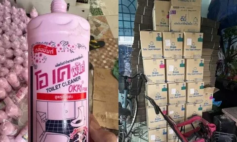 Bắt nhóm sản xuất nước giặt, nước xả giả số lượng khủng tại Tp.HCM
