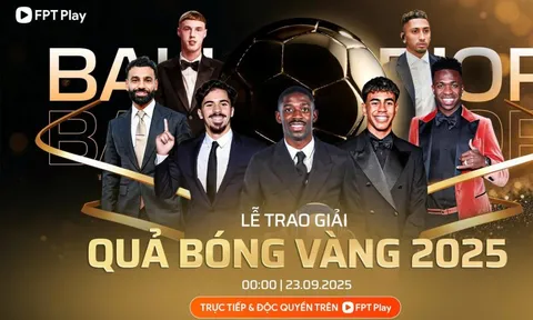 Lễ trao giải Quả bóng vàng 2025: Dembele, Mbappe, Pedri, Lewandowski vắng mặt